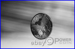 BUTTERFLY Nano Shine 1 Oz Silver Coin 5$ Cook Islands 2025