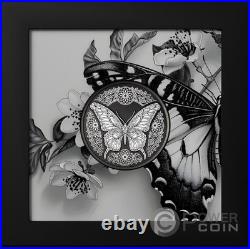 BUTTERFLY Nano Shine 1 Oz Silver Coin 5$ Cook Islands 2025