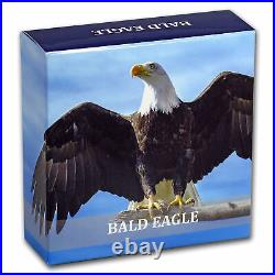 Bald Eagle High Relief Animals 1 Oz Silver Coin 5$ Cook Islands 2018