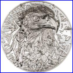 Bald Eagle Silver Burst 2024 3 oz $20 Silver Proof Coin Cook Islands CIT