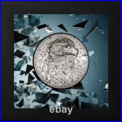 Bald Eagle Silver Burst 2024 3 oz $20 Silver Proof Coin Cook Islands CIT