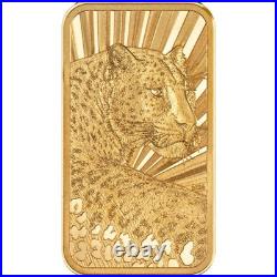 Barre de Luxe Leopard 2026 $5 0.5 Gram Gold Proof Coin Cook Islands CIT
