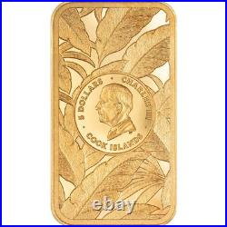 Barre de Luxe Leopard 2026 $5 0.5 Gram Gold Proof Coin Cook Islands CIT