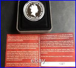 Battle Of Salamis Silver Proof Coin Cook Island 2010