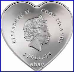 Brilliant Love proof silver coin Cook Islands 2022