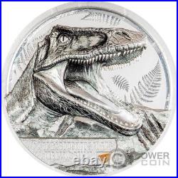 CARCHARODONTOSAURUS Jurassic Relics 1 Oz Silver Coin 5$ Cook Islands 2026