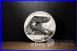 CARCHARODONTOSAURUS Jurassic Relics 1 Oz Silver Coin 5$ Cook Islands 2026