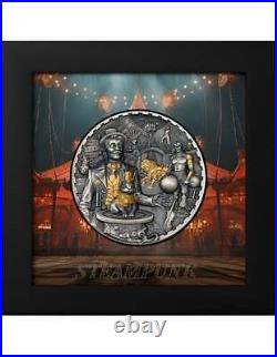 CARNIVAL Steampunk 3 Oz Silver Coin 20$ Cook Islands 2024