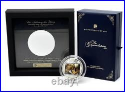 CHARLES LE BRUN MoA Adoration Shepherds 3 Oz Silver Coin 20$ Cook Islands 2011