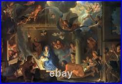 CHARLES LE BRUN MoA Adoration Shepherds 3 Oz Silver Coin 20$ Cook Islands 2011
