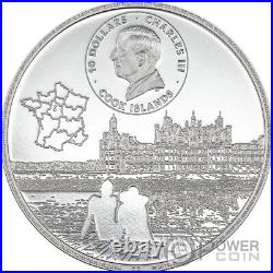 CHATEAU DE CHAMBORD 2 Oz Silver Coin 10$ Cook Islands 2024