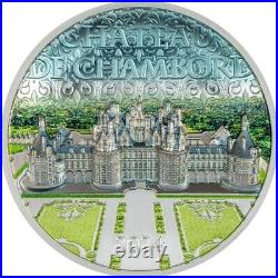 CHATEAU DE CHAMBORD 2oz Silver Coin $10 Cook Islands 2024