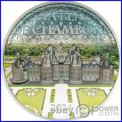 CHATEAU DE CHAMBORD 5 Oz Silver Coin 25$ Cook Islands 2024