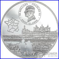 CHATEAU DE CHAMBORD 5 Oz Silver Coin 25$ Cook Islands 2024