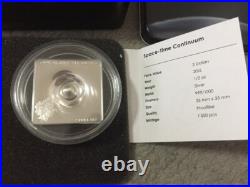 CIT 2015 Cook Islands 2 dollars Space Time Continuum 1/2oz silver proof coin