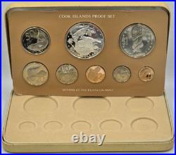 COOK ISLANDS 1978 SILVER PROOF COIN SET IN Box + COA