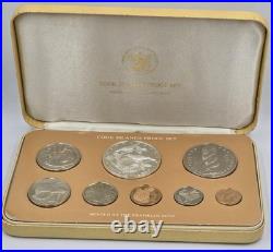 COOK ISLANDS 1978 SILVER PROOF COIN SET IN Box + COA