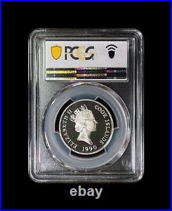 COOK ISLANDS. 1990, 10 Dollar, Silver PCGS PR69 Top Pop? Barcelona Olympic