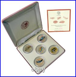 COOK ISLANDS 1998′Australian Fauna’ 5 oz Proof Silver Set Mint Pack Low Mintage