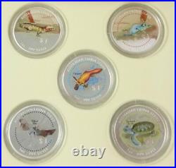 COOK ISLANDS 1998'Australian Fauna' 5 oz Proof Silver Set Mint Pack Low Mintage