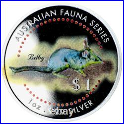 COOK ISLANDS 1998'Australian Fauna' 5 oz Proof Silver Set Mint Pack Low Mintage