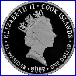 COOK ISLANDS 1 Dollar 2005 Silver 1oz. NGC PF70'Australian Pattern Florin 1909