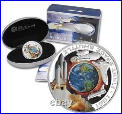 COOK ISLANDS 1 Dollar 2010 Silver 1oz’First Space Shuttle Orbit and Beyond
