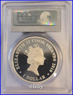 COOK ISLANDS / 2010-P 1$ Dollar OZ Silver Battle of Salamis PCGS PR67DCAM