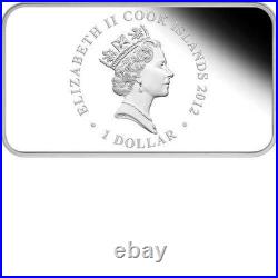 COOK ISLANDS 2012 4-Coin 1 oz Silver'Lunar Year of the Dragon' Proof Set