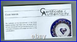 COOK ISLANDS 2016 $5 SILVER with Murrine Millefiori glass PCGS PR-69 DCAM COOK ISLANDS 2016 $5 SILVER with Murrine Millefiori glass PCGS PR-69 DCAM