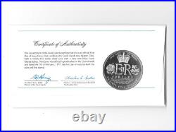 COOK ISLANDS 25 DOLLARS 1977 KM#18 BU Silver with COA in Original Folder. B17
