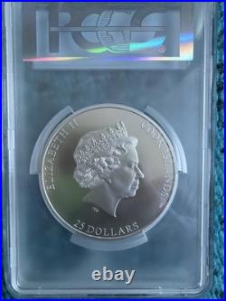 COOK ISLANDS $25 PCGS MS70 Denali 5 oz Silver Coin