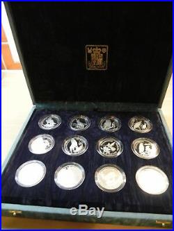 COOK ISLANDS Endangered Wildlife Silver Proof coins 1991