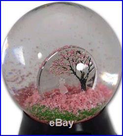 COOK ISLAND 2017 $1 CHERRY BLOSSOM Snow Globes Silver Coin