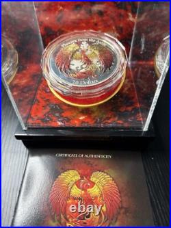 COOK ISLAND $20 2015 PHOENIX FROM THE ASHES- 3 OZ SILVER 3D High Relief COIN