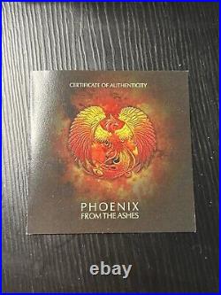 COOK ISLAND $20 2015 PHOENIX FROM THE ASHES- 3 OZ SILVER 3D High Relief COIN