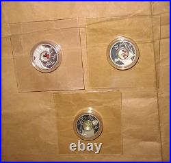COOK ISLAND Zodiac Series $1 Proof silver(AG) 5 coins