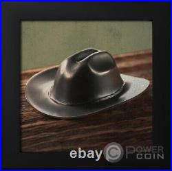 COWBOY HAT Silver Coin 5$ Cook Islands 2024