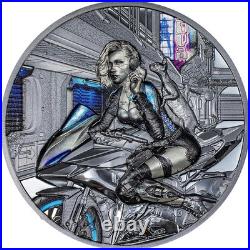 CYBER QUEEN 3 Oz Silver Coin 20$ Cook Islands 2023