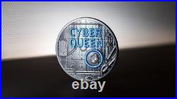 CYBER QUEEN 3 Oz Silver Coin 20$ Cook Islands 2023