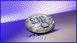 CYBER QUEEN 3 Oz Silver Coin 20$ Cook Islands 2023