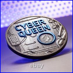 CYBER QUEEN 3 Oz Silver Coin $20 Cook Islands 2023