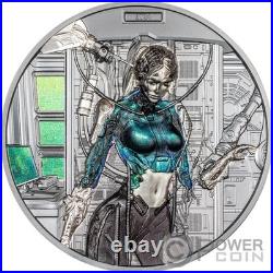 CYBER QUEEN Rebirth 3 Oz Silver Coin 20$ Cook Islands 2024