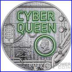 CYBER QUEEN Rebirth 3 Oz Silver Coin 20$ Cook Islands 2024