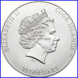 Carstensz Pyramid 5 oz UHR silver coin Cook Islands 2020