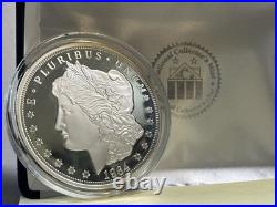 Cased 3 Ounce 1964 Cook Island Morgan Proof Silver Dollar. 999 + COA 3 oz. Coin