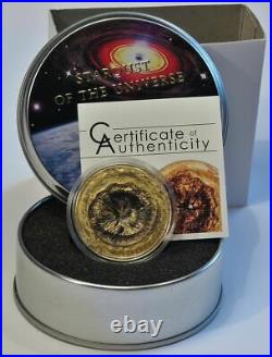 Chergach Meteorite 2017, Meteorite coin, Silver, Cook Islands