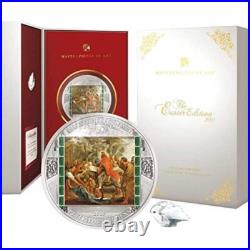 Christ's Entry into Jerusalem Masterpieces Art 3oz Silver Coin Cook Islands 2017