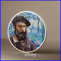 Claude Monet Masters of Art 2 oz Proof Silver Coin 10$ Cook Islands 2023