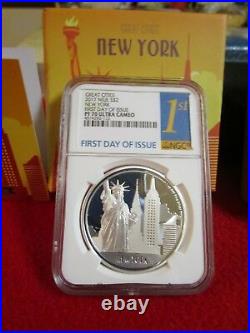 Coin Lot Cook Islands & Niue New York City PCGS NGC PR PF 70 3 ounces of Silver